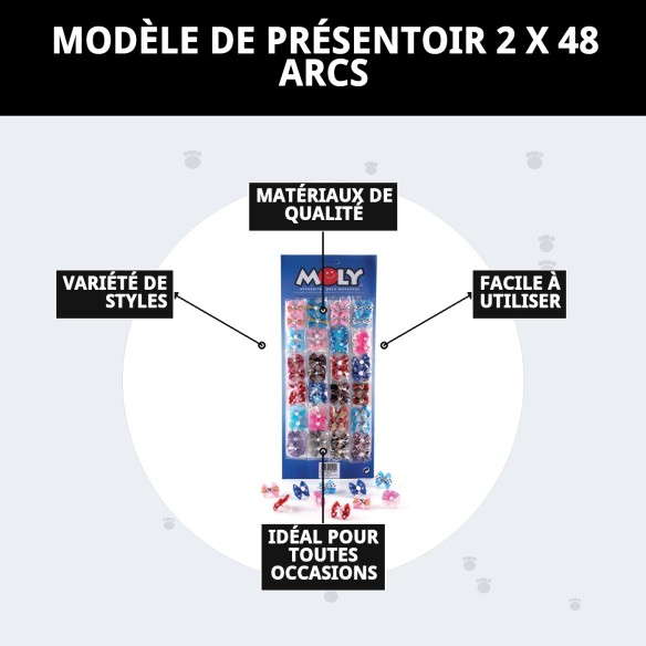 Exposant Modèle 2 x 48 Nœuds pour Animaux de Compagnie - Habillez votre Meilleur Ami !