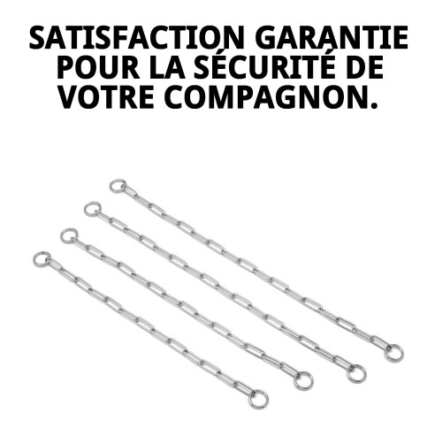 Collier en Chaîne Métallique Résistante pour Chiens 55cm