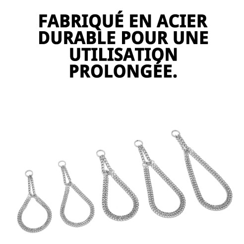 Collier en chaîne Estran pour chiens - 40 cm x 2 mm