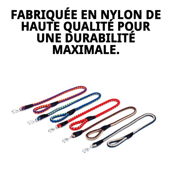 Ramal Omega Tressé 120 cm - Résistant et Confortable pour votre Animal de Compagnie