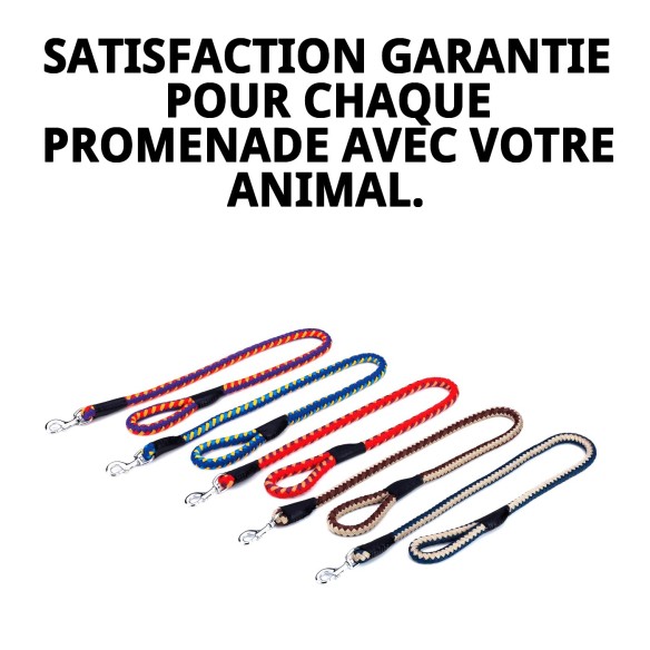 Ramal Omega Tressé 120 cm - Résistant et Confortable pour votre Animal de Compagnie