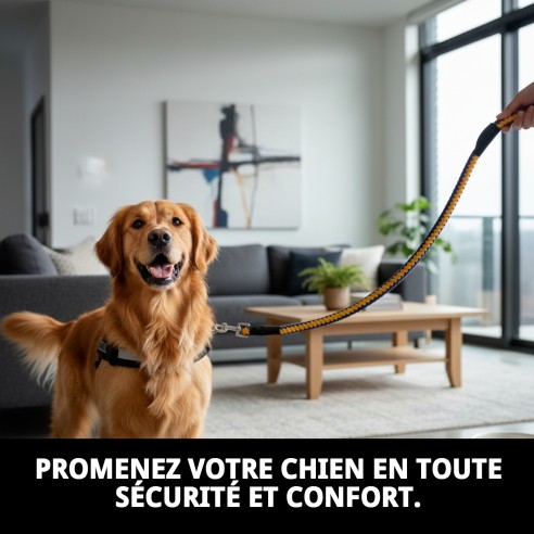 Ramal Omega Tressé 60 cm pour promener votre chien.