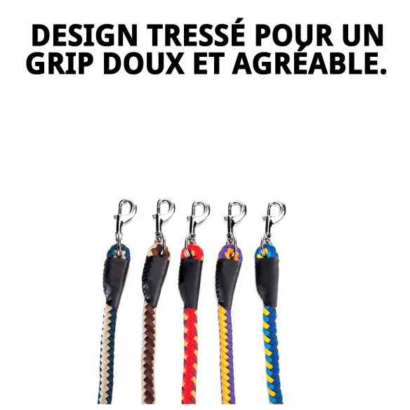 Ramal Omega Tressé 60 cm pour promener votre chien.