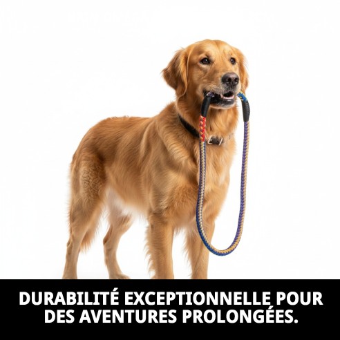 Ramal Omega Tressé 60 cm pour promener votre chien.