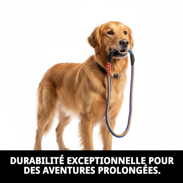 Ramal Omega Tressé 60 cm pour promener votre chien.