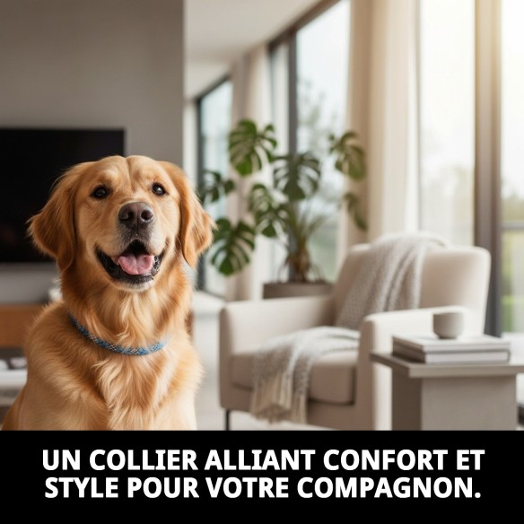 Collier en nylon rond 40 cm x 8 mm pour animaux de compagnie