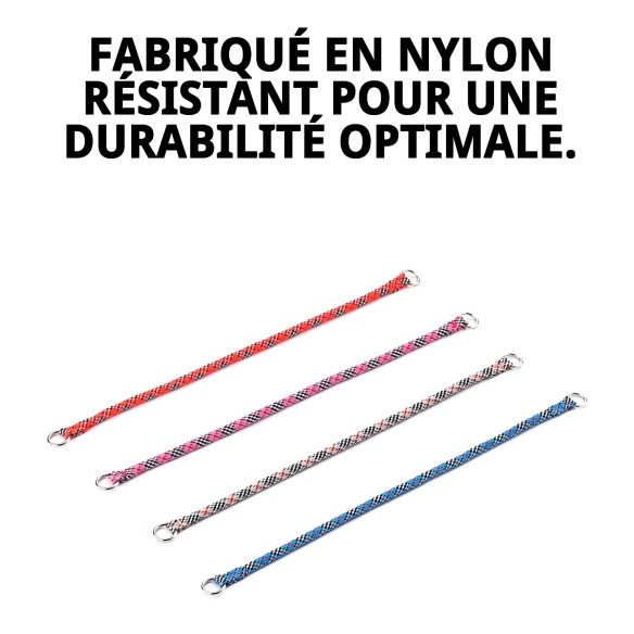 Collier en nylon rond 40 cm x 8 mm pour animaux de compagnie
