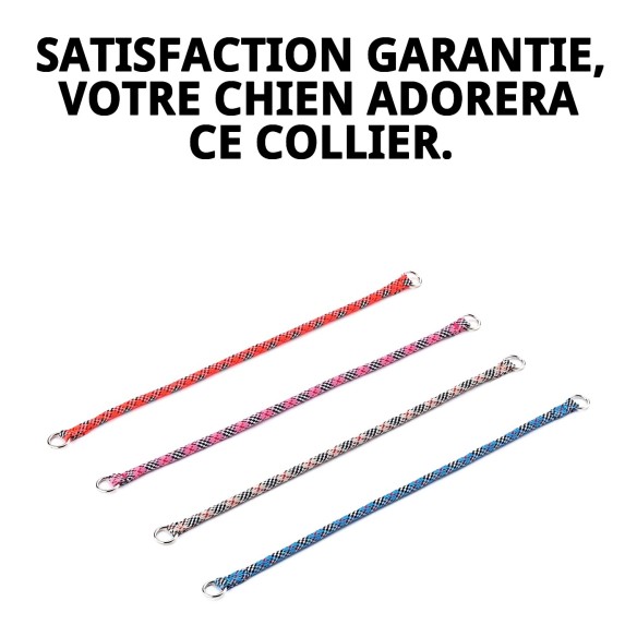 Collier en nylon rond 40 cm x 8 mm pour animaux de compagnie