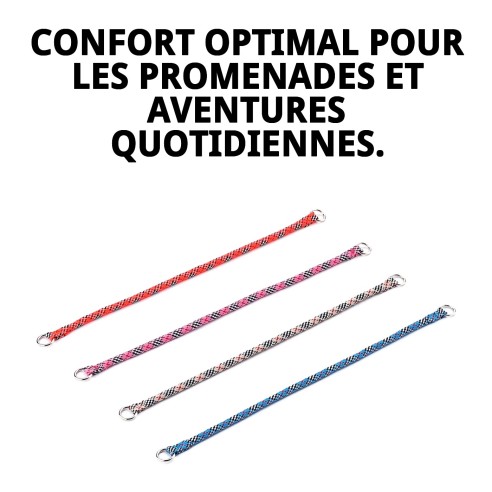 Collier en nylon rond 45 cm x 8 mm pour animaux de compagnie.