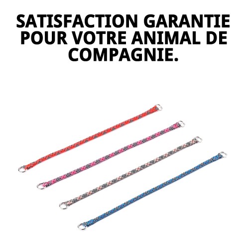 Collier en nylon rond 45 cm x 8 mm pour animaux de compagnie.