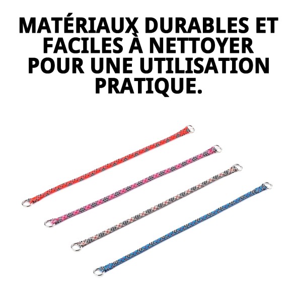 Collier en nylon rond 50 cm x 13 mm pour animaux de compagnie.