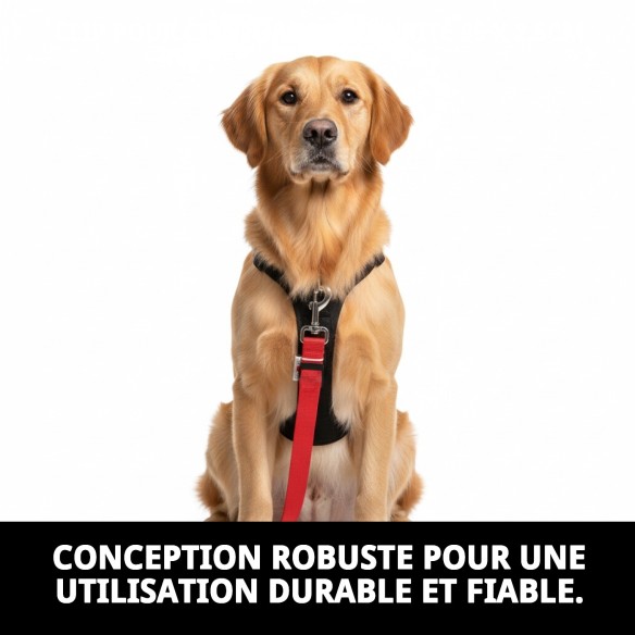 Accessoire de sécurité pour animaux de compagnie : Ceinture 85 x 2,5 cm