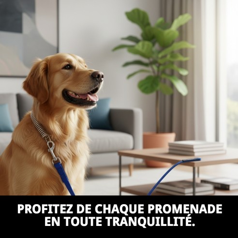 Poignée Confort avec ressort pour grands chiens 45x2,5 cm