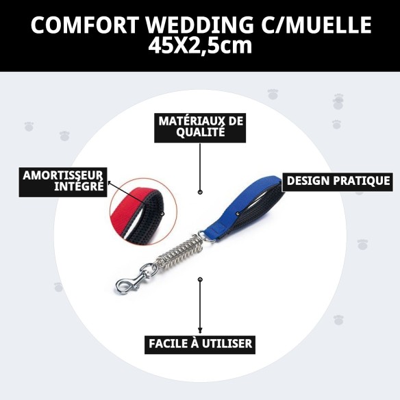 Poignée Confort avec ressort pour grands chiens 45x2,5 cm