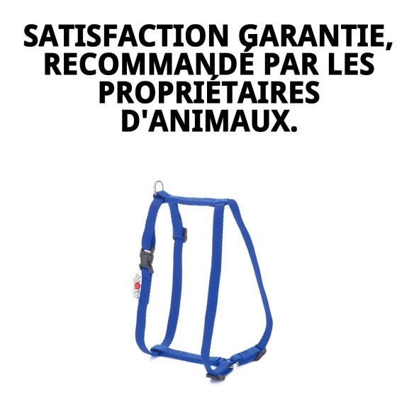 Harna en Nylon Lisse pour Chiens 30-50cm - Confort et Sécurité