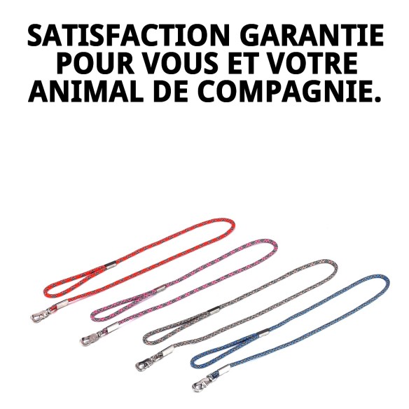 Ramal en nylon rond 120 cm x 1,3 cm pour animaux de compagnie.