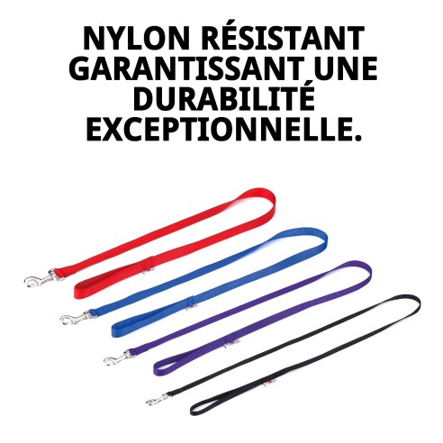 Ramal en Nylon Lisse 120cm x 1cm pour Animaux de Compagnie en Sécurité