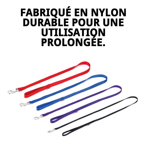 Rameau en nylon lisse 120 cm x 2,5 cm pour animaux de compagnie