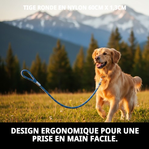 Rameau en nylon rond 60 cm x 1,3 cm pour animaux de compagnie