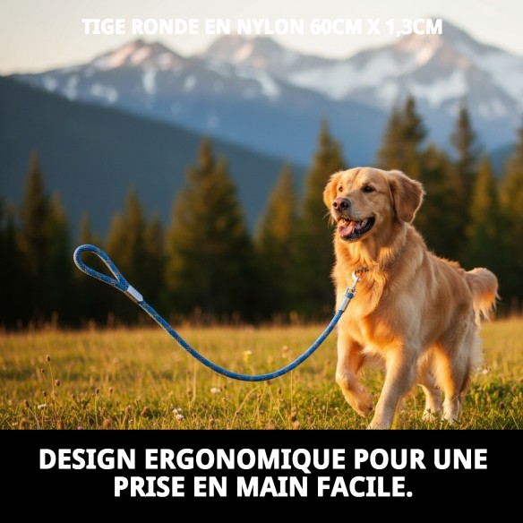 Rameau en nylon rond 60 cm x 1,3 cm pour animaux de compagnie