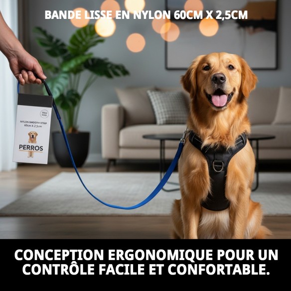 Rameau Lisse en Nylon 60 cm x 2,5 cm pour Animaux de Compagnie