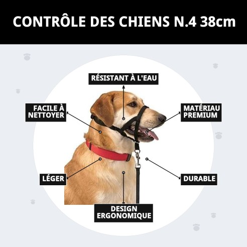 Collier de dressage pour chiens Dog Control N.4 38cm