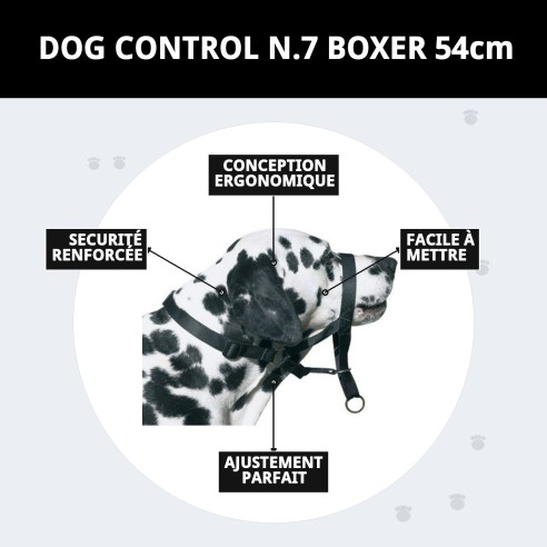 Muzzle DOG CONTROL N.7 pour Boxer 54cm - Confort et Sécurité