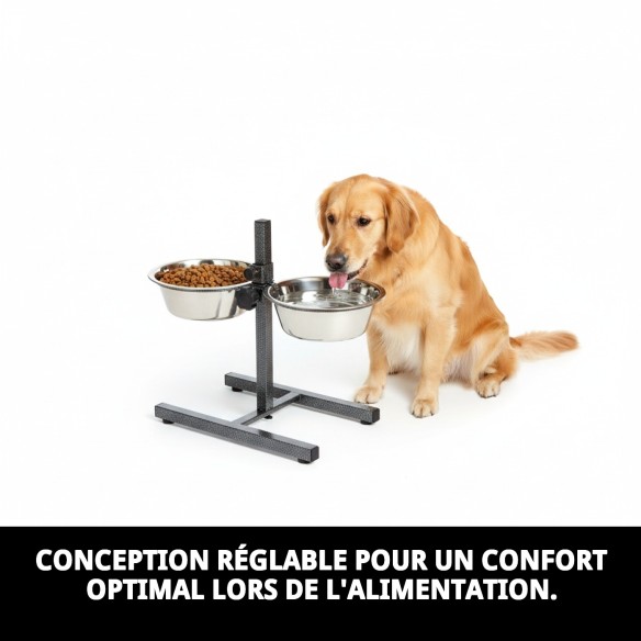 Comportement Double Réglable 25cm - Idéal pour vos Animaux de Compagnie
