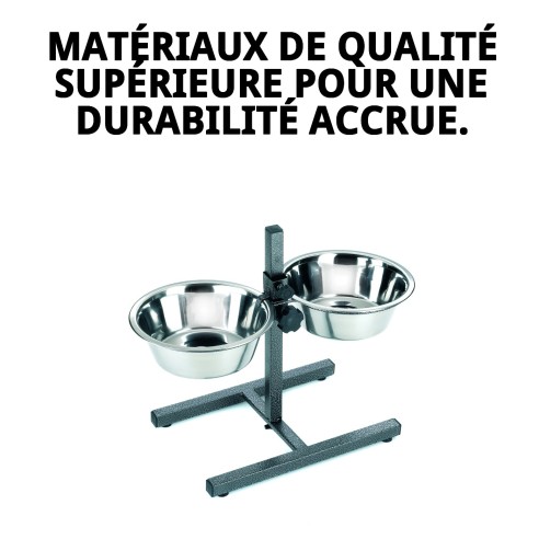 Comportement Double Réglable 25cm - Idéal pour vos Animaux de Compagnie