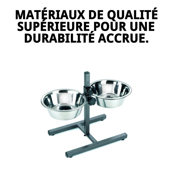 Comportement Double Réglable 25cm - Idéal pour vos Animaux de Compagnie