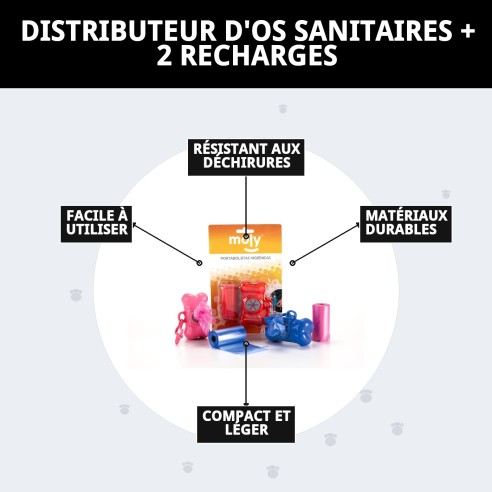 Distributeur d'Os Hygiénique avec Recharges pour Chiens