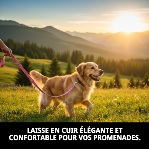 Rameau en cuir avec os 2,5x120 cm pour animaux de compagnie.