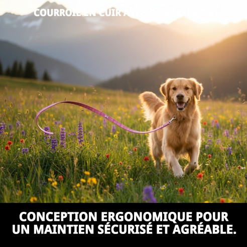 Rameau en cuir avec os 2,5x120 cm pour animaux de compagnie.