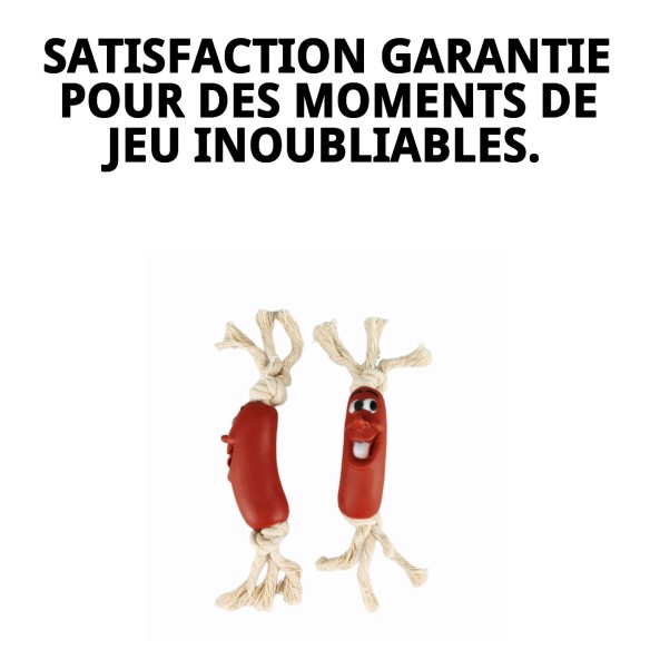 Jouet en Vinyle Saucisse 19 cm : Amusement pour votre Animal de Compagnie
