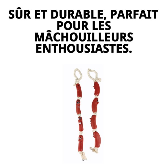 Jouet en Vinyle Saucisse 75 cm pour Chiens - Amusement Sûr