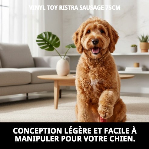 Jouet en Vinyle Saucisse 75 cm pour Chiens - Amusement Sûr
