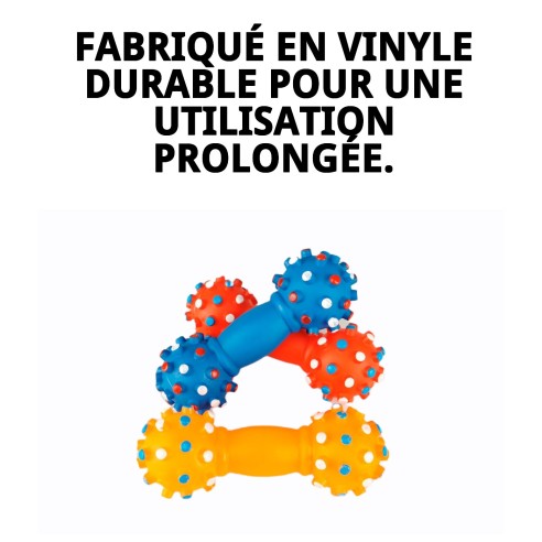 Jouet Dentaire en Vinyle 16 cm pour Animaux de Compagnie - Amusant et Utile