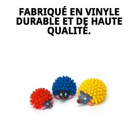 Jouet en Vinyle Hérisson Dentaire 13 cm pour votre Animal de Compagnie