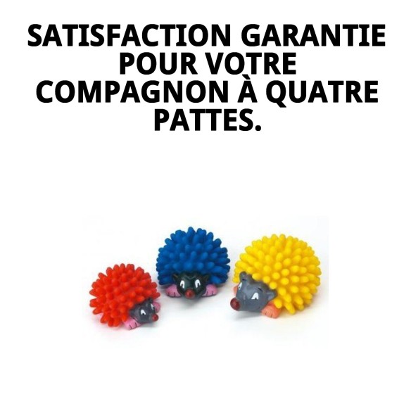 Jouet en Vinyle Hérisson Dentaire 13 cm pour votre Animal de Compagnie
