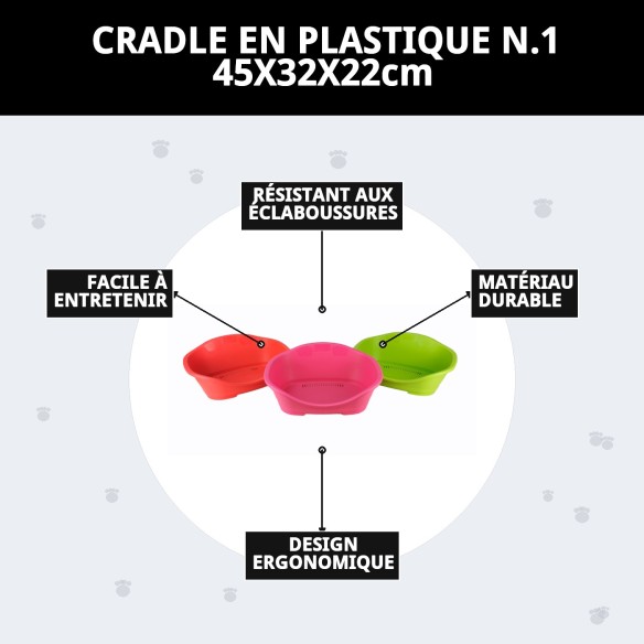 Coussin en plastique N.1 45x32x22cm - Confort pour votre animal de compagnie