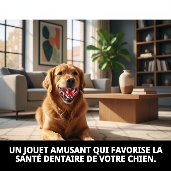 Balle à Mordre en Coton 10 cm pour Animaux de Compagnie Amusants