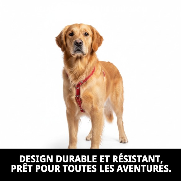 Petral en Cuir Doublé 50 cm : Style et Confort pour votre Animal de Compagnie