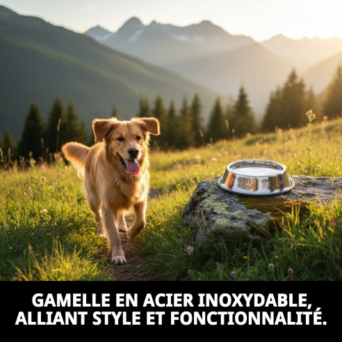 Bol en Acier Inoxydable Antidérapant 18 cm 0,90L