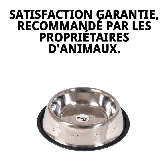 Bol en Acier Inoxydable Antidérapant 18 cm 0,90L