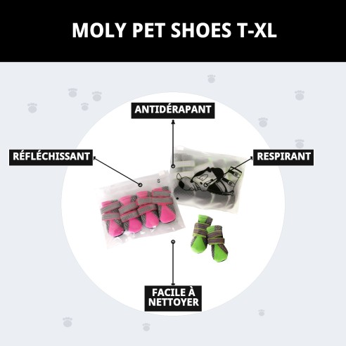 Chaussures Moly Mascota T-XL : Confort et protection pour vos animaux de compagnie.