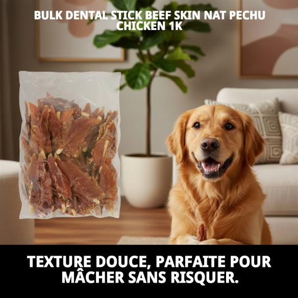 Snack Naturel pour Chiens : Dental Stick au Poulet et au Bœuf