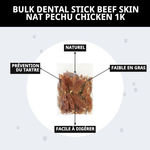 Snack Naturel pour Chiens : Dental Stick au Poulet et au Bœuf