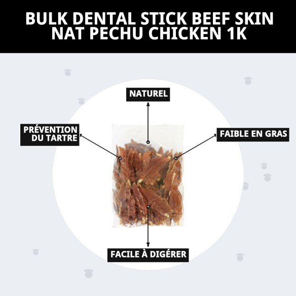 Snack Naturel pour Chiens : Dental Stick au Poulet et au Bœuf