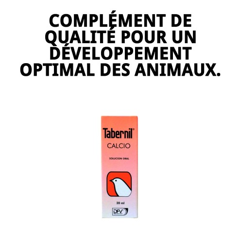 Tabernil Calcio 20 ml : Supplément Essentiel pour Animaux de Compagnie