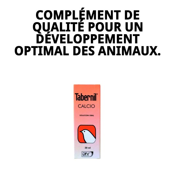 Tabernil Calcio 20 ml : Supplément Essentiel pour Animaux de Compagnie